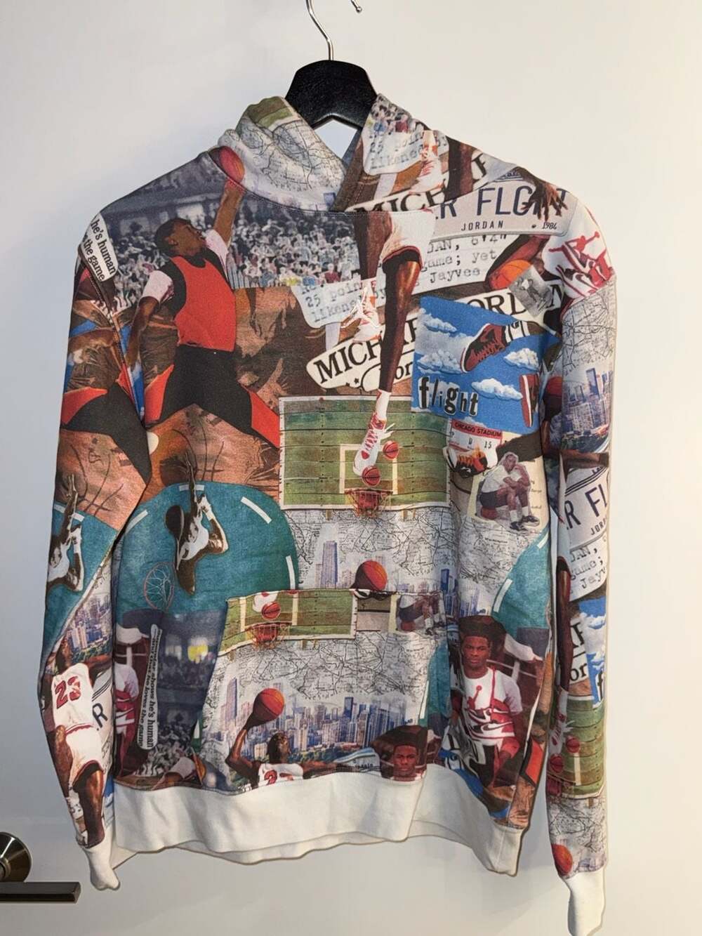 Jordan Michael Jordan Collage Graphic Hoodie Size XL